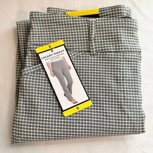 New Hilary Radley Pant Women's Size S Tummy Control Panel Mid Rise Stretch Ankle